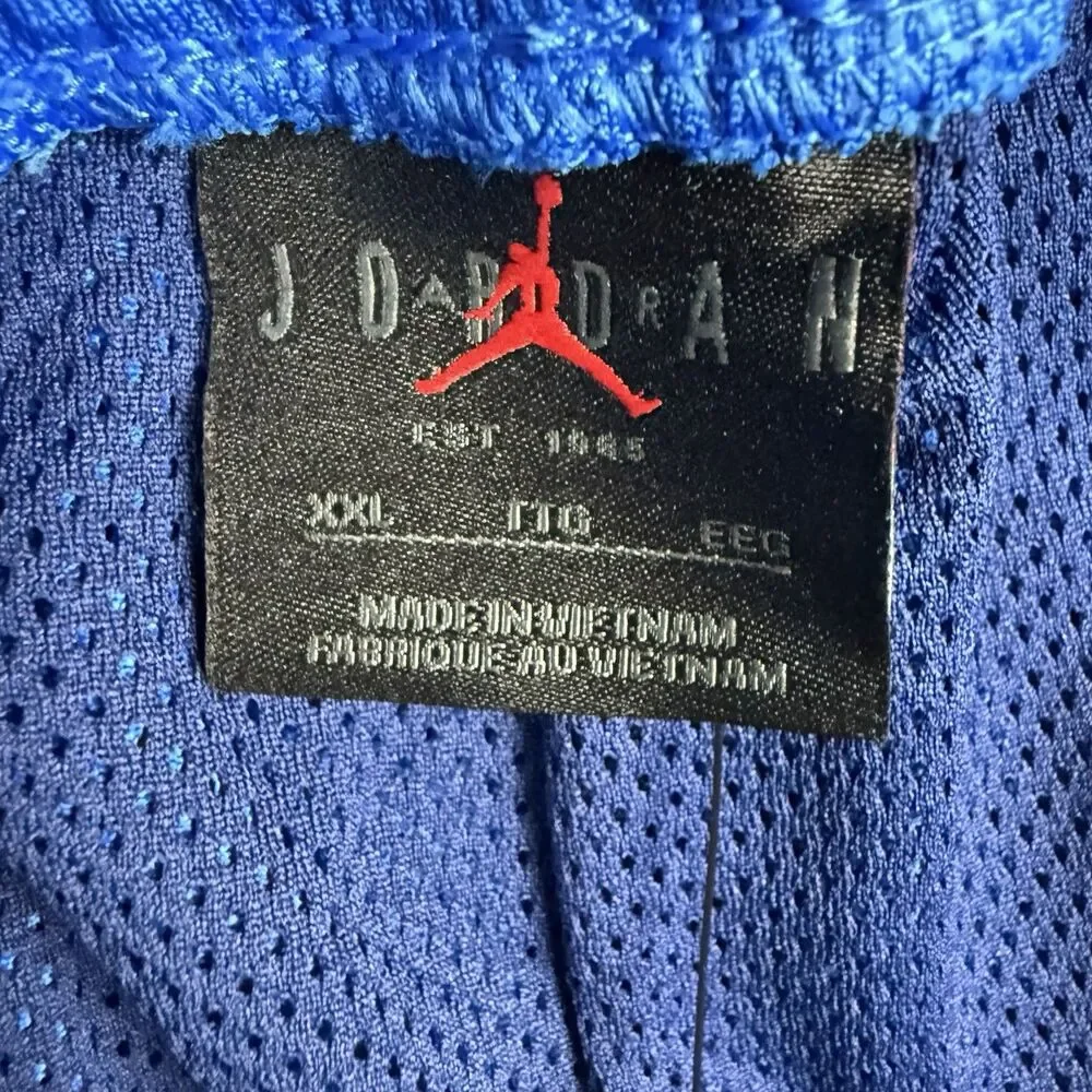 Nike Air Jordan Shorts Mens 2XL Blue DV7742-403 Basketball Mesh Active New